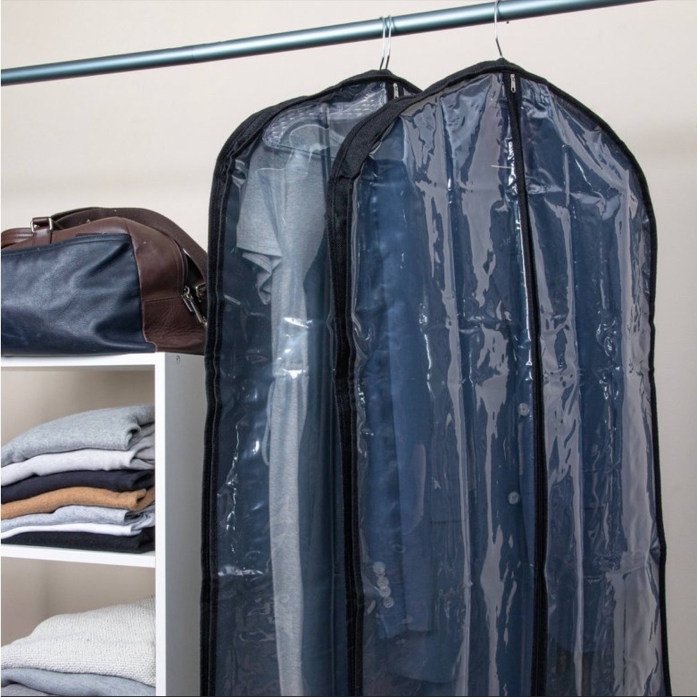 Black Garment Bag for Home Storage (2)